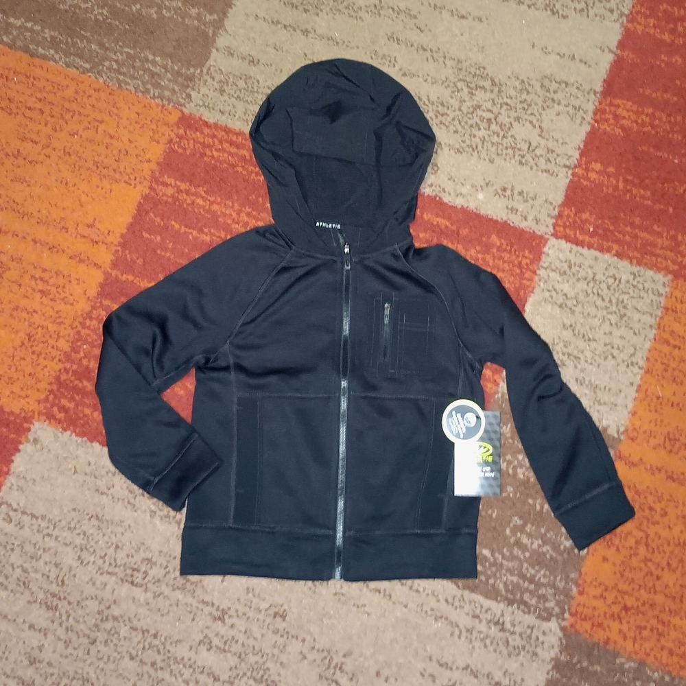 NEW Athletic Works Tech Performance Fleece ZipUp Kids Jacket XS(4/5)